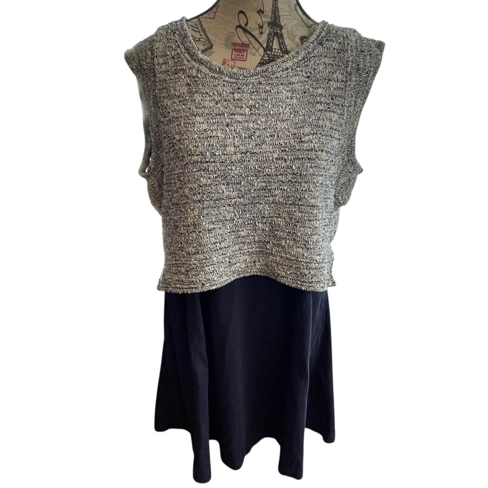 Blue Sleeveless Tank Dress - Picture 2 of 13